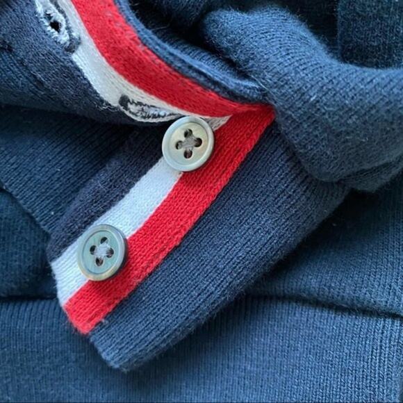 Thom Browne Striped Back Pullover Hoodie in Navy Size XS - Picture 9 of 12